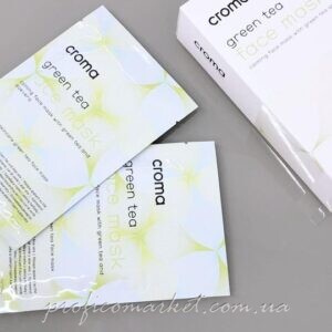 Маска для лица с экстрактом зеленого чая Croma Princess Face Mask with Green Tea
