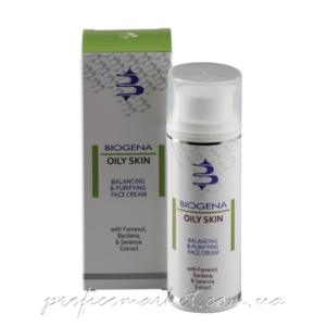 Матирующий крем для жирной кожи Biogena Oily Skin Balancing Face Cream
