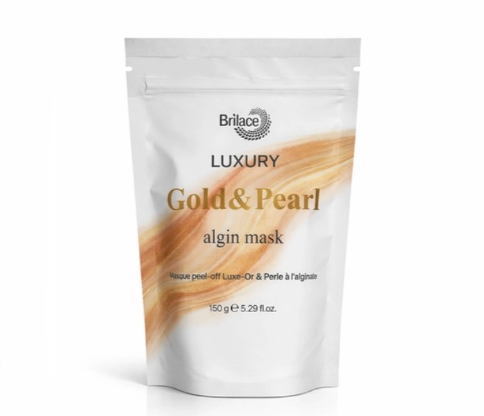 Альгінатна маска Золото та Перли Brilace Luxury Gold and Pearl algin peel-off mask