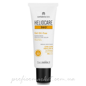 Солнцезащитный гель на водной основе с SPF 50+ для нормальной и жирной кожи Cantabria Labs Heliocare Gel Oil-Free Dry Touch SPF 50 Sunscreen SPF 50+