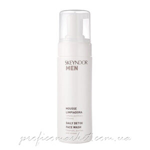 Очищающий мусс для умывания тройного действия Skeyndor Men Daily detox face wash