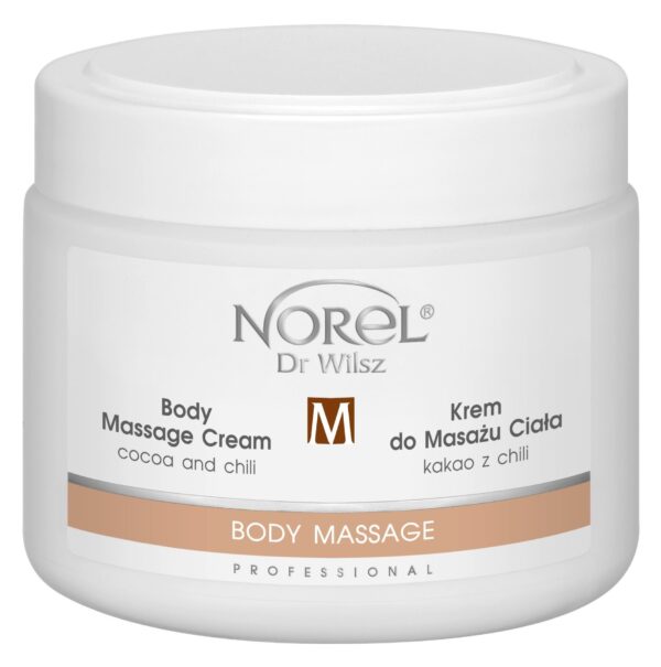 Разогревающий массажный крем для похудения с какао и перцем чили Norel Body massage cream - cocoa and chilli