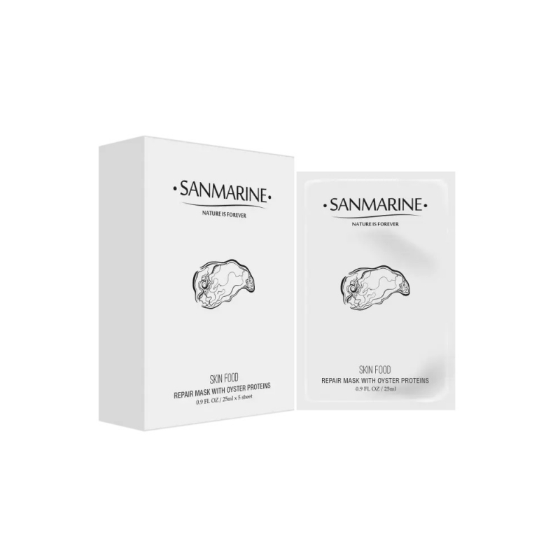 Відновлююча маска з протеїнами устриці Repair Mask With Oyster Proteins Sanmarine 1 уп-5 шт