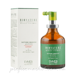 Лосьон от выпадения Фактор роста с маслом чайного дерева Emmebi Italia BioNatural Mineral Treatment Growth Factor Lotion