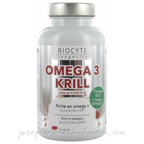 Омега 3 Масло криля Биоцит Biocyte Longevity Omega 3 Krill Oil