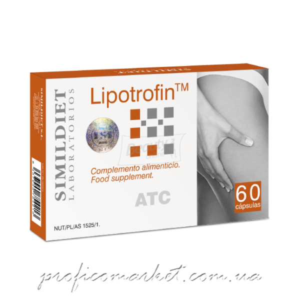 Пищевая добавка антивозрастная дренажная и антицеллюлитная Simildiet Lipotrofin