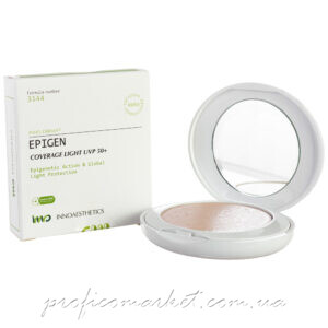 Матирующая компактная крем-пудра кушон светлая Innoaesthetics Epigen Coverage Light UVP 50+