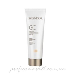 Антивозрастной СС крем SPF30 тон 01 Skeyndor Sun Expertise CC Cream Age Defense SPF30