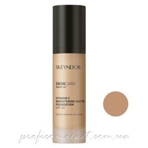 Матирующая основа для макияжа с витамином С SPF30 тон 02 Skeyndor Skincare Make Up Vitamin C Brightening Matte Foundation SPF 30 02