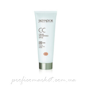 Антивозрастной СС крем SPF30 тон 02 Skeyndor Sun Expertise CC Cream Age Defense SPF30