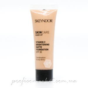 Матирующая основа для макияжа с витамином С SPF30 тон 01 Skeyndor Skincare Make Up Vitamin C Brightening Matte Foundation SPF 30 01 пробник