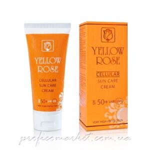 Антивозрастной солнцезащитный крем SPF-50 со стволовыми клетками Yellow Rose Cellular Sun Care Cream SPF 50