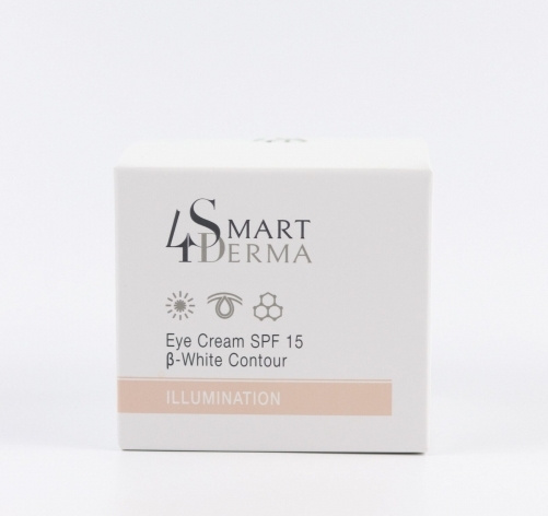 Осветляющий крем SPF 15 «Сияющий взгляд» Smart4Derma Illumination EYE CREAM SPF 15 B-WHITE CONTOUR